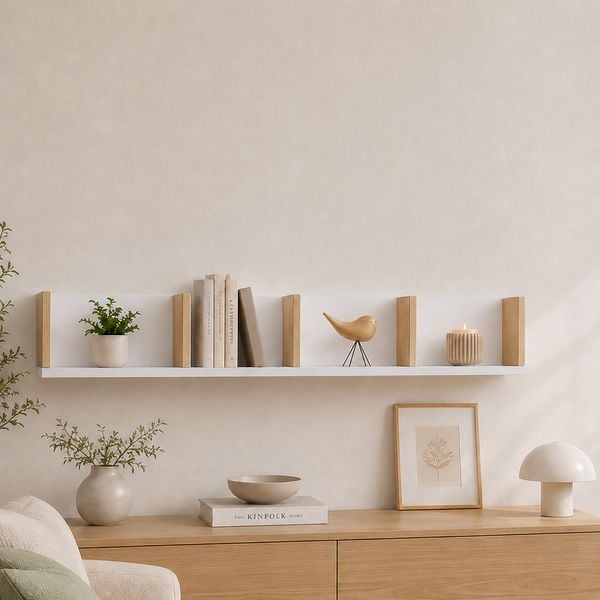 Produktbild: Holz Wandregal H&auml;ngeregal Wandboard Regal Honsa