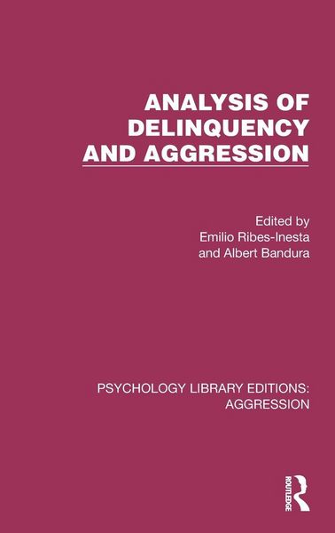 Produktbild: Analysis of Delinquency and Aggression