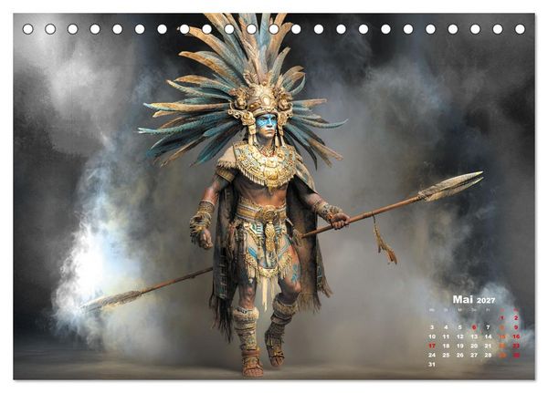 Produktbild: Azteken - Im Glanz der ewigen Sonne (Tischkalender 2027 DIN A5 quer), CALVENDO Monatskalender