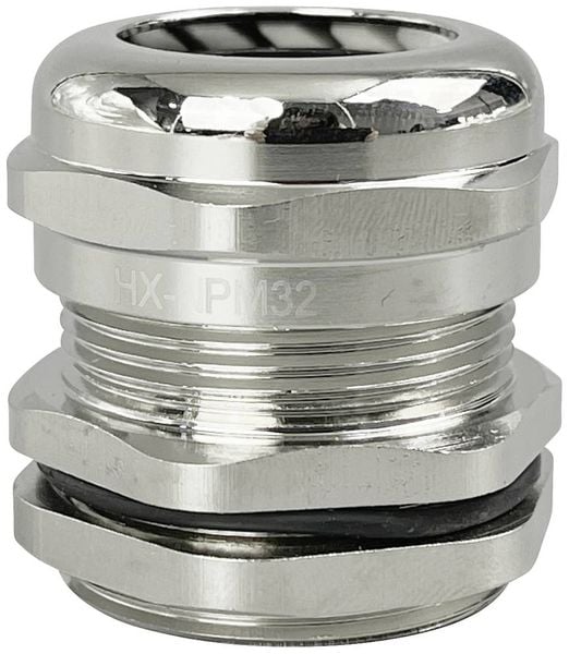 TRU COMPONENTS TC-10302848 Kabelverschraubung M32 Messing (vernickelt) Metall 1St.