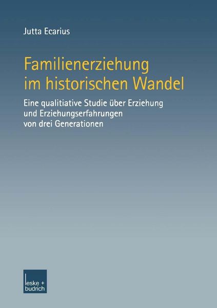 Produktbild: Familienerziehung im historischen Wandel