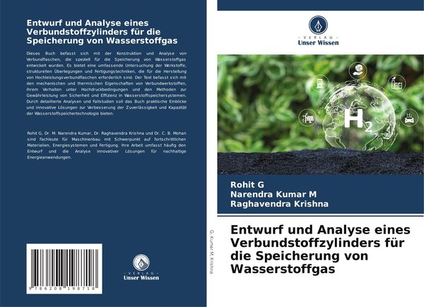 Produktbild: Entwurf und Analyse eines Verbundstoffzylinders f&uuml;r die Speicherung von Wasserstoffgas