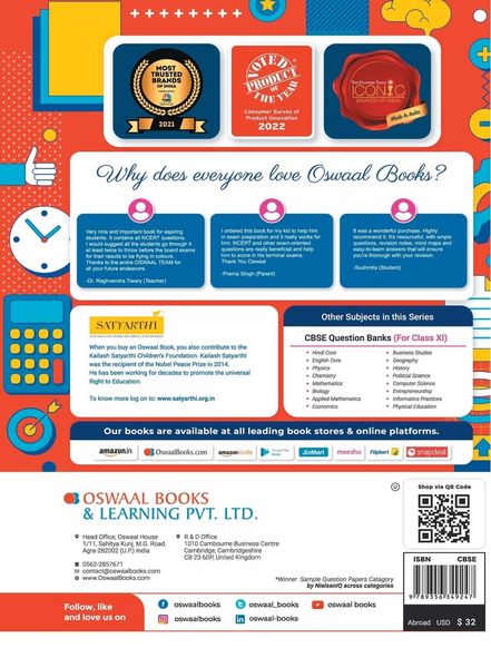 Produktbild: Oswaal CBSE Chapterwise & Topicwise Question Bank Class 11 Accountancy Book (For 2023-24 Exam)