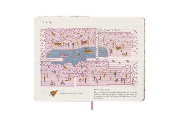 Produktbild: Moleskine Limited Edition Notebook Sakura, Pocket, Ruled, Couple, Hard Cover (5 x 8.25)