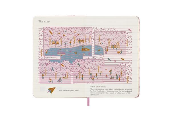 Produktbild: Moleskine Limited Edition Notebook Sakura, Pocket, Ruled, Couple, Hard Cover (5 x 8.25)