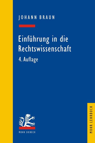 Produktbild: Einf&uuml;hrung in die Rechtswissenschaft