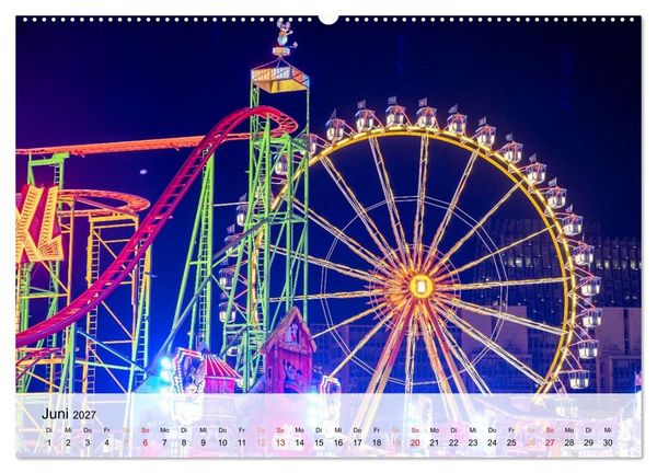 Produktbild: Lichterzauber auf dem Hamburger Dom (Wandkalender 2027 DIN A2 quer), CALVENDO Monatskalender
