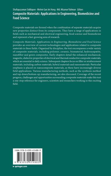 Produktbild: Composite Materials: Applications in Engineering, Biomedicine and Food Science