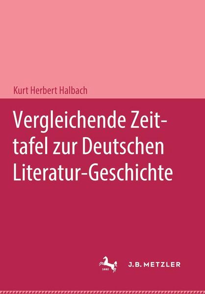 Produktbild: Vergleichende Zeittafel zur deutschen Literatur-Geschichte