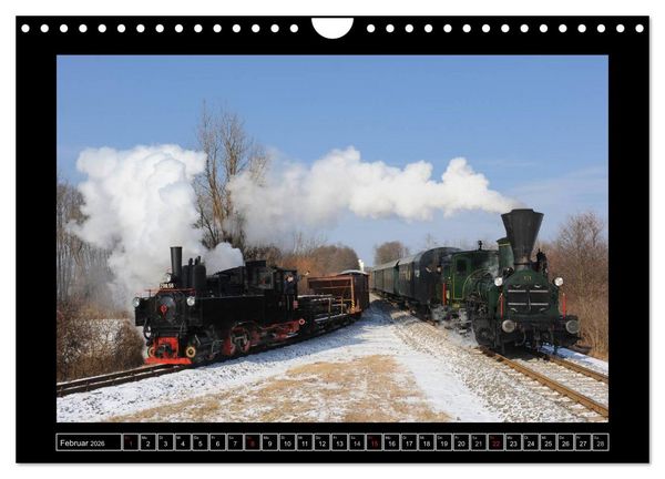 Produktbild: Eisenbahndampfromantik (Wandkalender 2026 DIN A4 quer), CALVENDO Monatskalender