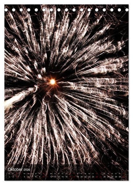 Produktbild: FEUERWERK - Lichtspiele (Tischkalender 2026 DIN A5 hoch), CALVENDO Monatskalender