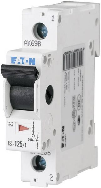 Produktbild: Hauptschalter 1polig 16 A 1 &Ouml;ffner, 1 Schlie&szlig;er 240 V/AC Eaton 276254
