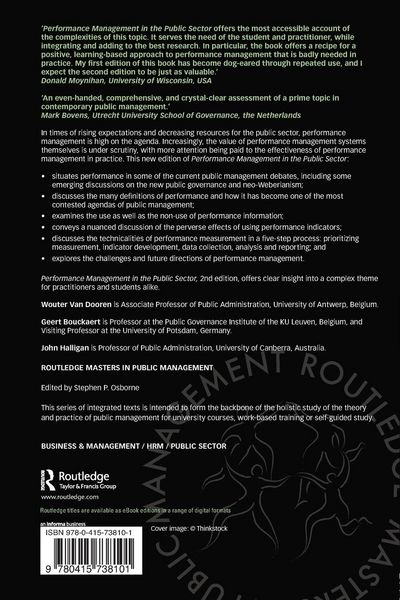 Produktbild: Performance Management in the Public Sector