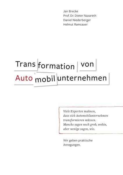 Produktbild: Transformation von Automobilunternehmen