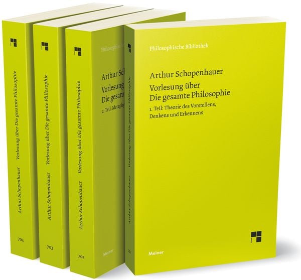 Produktbild: Vorlesung &uuml;ber Die gesamte Philosophie oder die Lehre vom Wesen der Welt und dem menschlichen Geiste, Bde. 1-4 (Set)