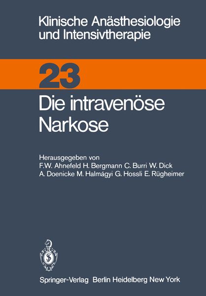 Produktbild: Die intraven&uuml;se Narkose