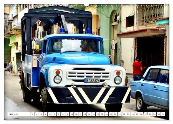 Produktbild: LKW Oldtimer der UdSSR - Sowjetische Lastkraftwagen in Kuba (Wandkalender 2026 DIN A2 quer), CALVENDO Monatskalender