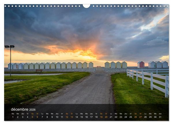 Produktbild: Baie de Somme Couchers de soleil (Calendrier mural 2026 DIN A3 vertical), CALVENDO calendrier mensuel