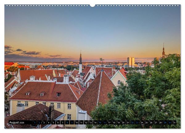 Produktbild: Nordischer Glanz &ndash; Tallinn - Riga - Vilnius (Wandkalender 2026 DIN A2 quer), CALVENDO Monatskalender