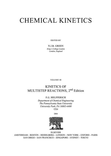 Produktbild: Kinetics of Multistep Reactions