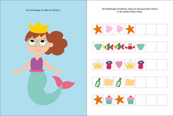 Produktbild: Metallic-Stickerspa&szlig; - Meerm&auml;dchen