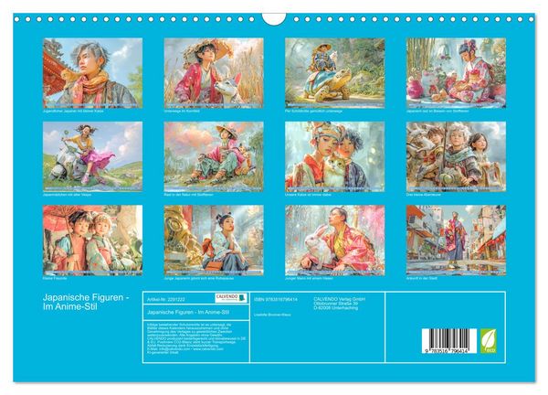 Produktbild: Japanische Figuren - Im Anime-Stil (Wandkalender 2027 DIN A3 quer), CALVENDO Monatskalender
