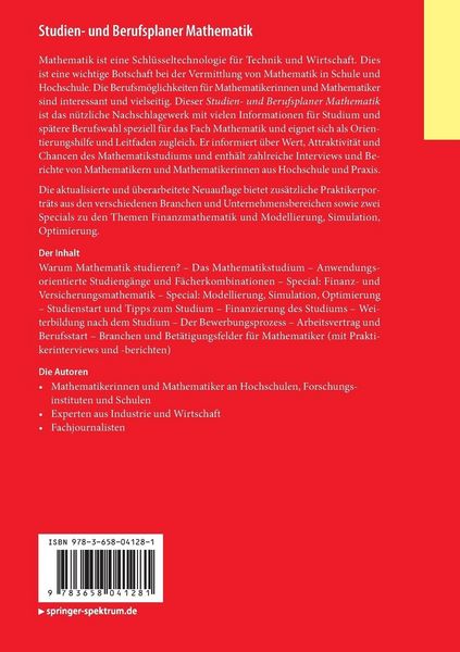 Produktbild: Studien- und Berufsplaner Mathematik