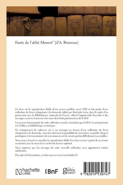 Produktbild: Faute de l'Abb&eacute; Mouret