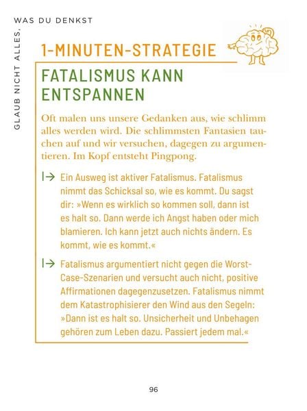 Produktbild: Die 1-Minuten-Strategie gegen Overthinking