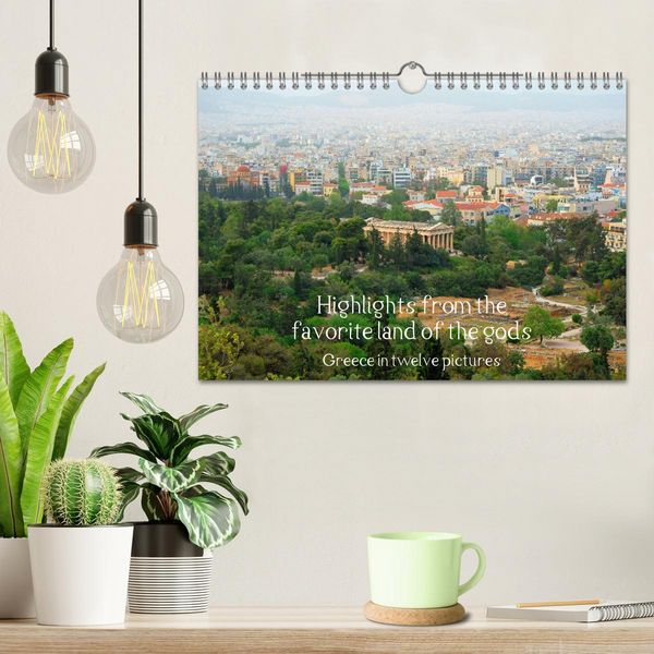 Produktbild: Highlights from the favourite land of the gods - Greece in twelve pictures (Wall Calendar 2026 DIN A4 landscape), CALVENDO 12 Month Wall Calendar