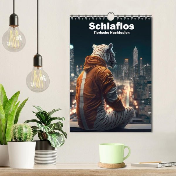 Produktbild: Schlaflos Tierische Nachteulen (Wandkalender 2026 DIN A4 hoch), CALVENDO Monatskalender