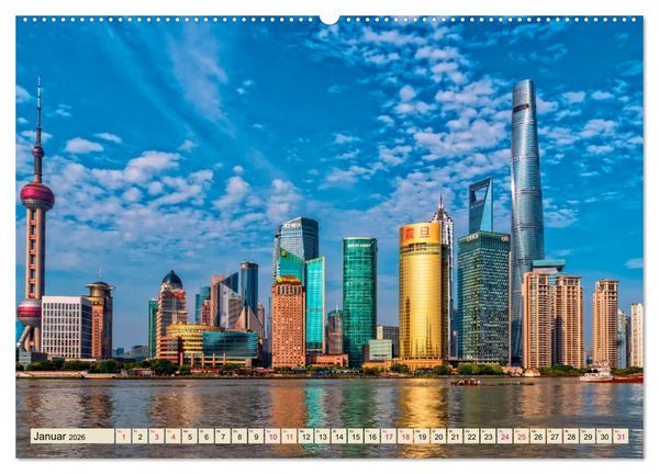 Produktbild: St&auml;dte der Welt - Shanghai (Wandkalender 2026 DIN A2 quer), CALVENDO Monatskalender