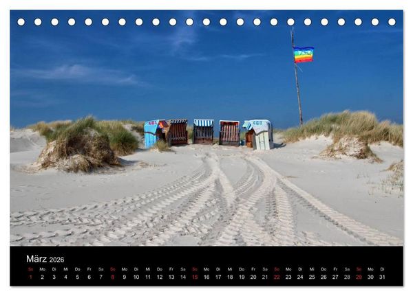 Produktbild: Amrum, Perle der Nordsee (Tischkalender 2026 DIN A5 quer), CALVENDO Monatskalender