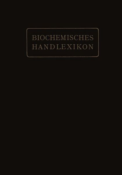 Produktbild: Biochemisches Handlexikon