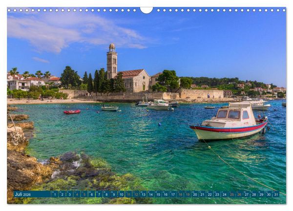 Produktbild: Insel Hvar - Der sonnigste Platz der Adria (Wandkalender 2026 DIN A3 quer), CALVENDO Monatskalender