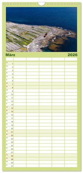 Produktbild: Familienplaner 2026 - Irlands Westk&uuml;ste mit 5 Spalten (Wandkalender, 21 x 45 cm) CALVENDO