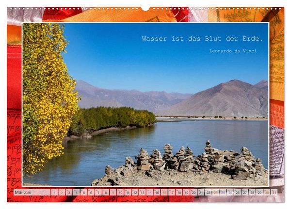 Produktbild: Farben Tibets (Wandkalender 2026 DIN A2 quer), CALVENDO Monatskalender