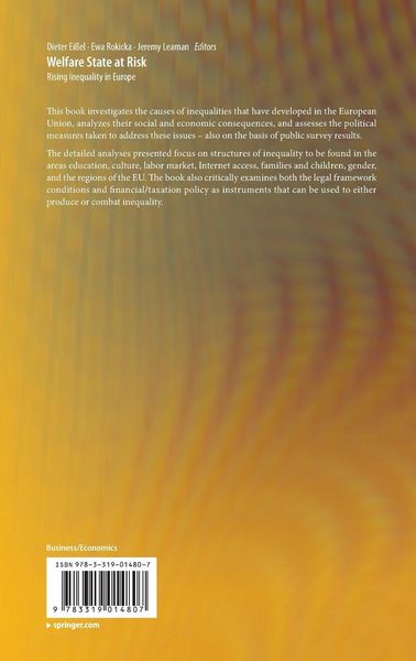 Produktbild: Welfare State at Risk