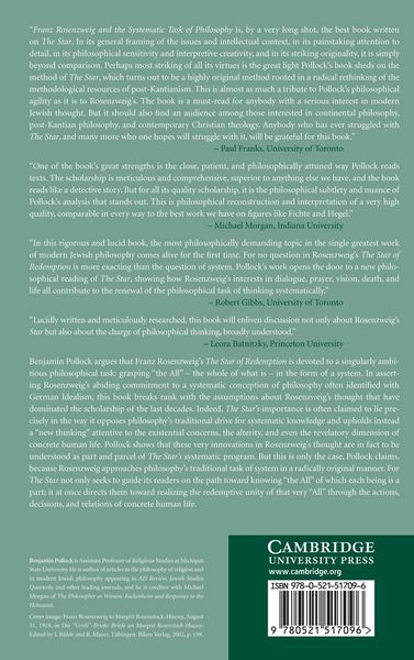 Produktbild: Franz Rosenzweig and the Systematic Task of Philosophy