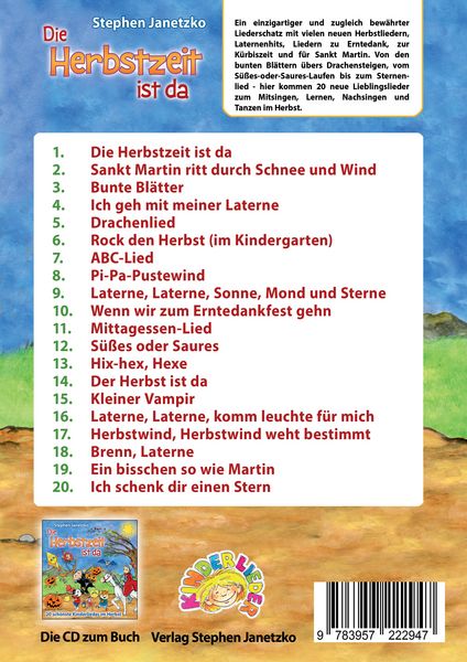 Produktbild: Die Herbstzeit ist da - 20 sch&ouml;nste Kinderlieder im Herbst