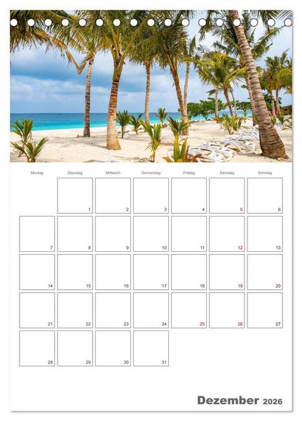 Produktbild: Sansibar - Reiseplaner (Tischkalender 2026 DIN A5 hoch), CALVENDO Monatskalender
