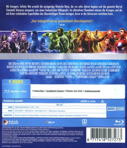 Produktbild: Marvel's The Avengers - Infinity War