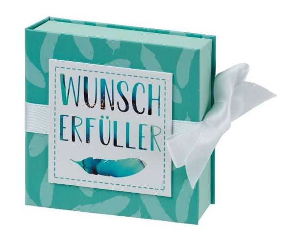 Produktbild: Geschenkschachtel mit Band 10 x 10 cm Wunscherf&uuml;ller