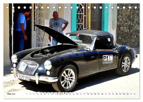 Produktbild: MGA Roadster - Filmstar auf R&auml;dern (Tischkalender 2026 DIN A5 quer), CALVENDO Monatskalender