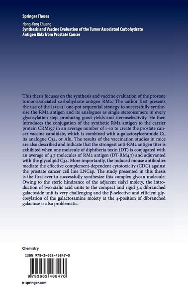 Produktbild: Synthesis and Vaccine Evaluation of the Tumor Associated Carbohydrate Antigen RM2 from Prostate Cancer