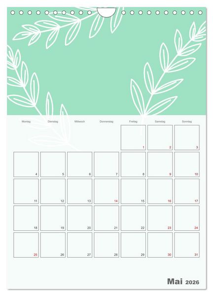 Produktbild: Der gro&szlig;e Jahresplaner zum Selbstgestalten (Wandkalender 2026 DIN A4 hoch), CALVENDO Monatskalender