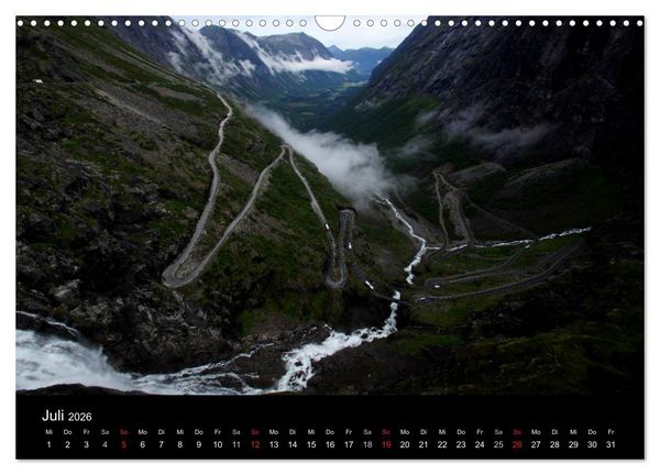 Produktbild: Norwegen 2026 (Wandkalender 2026 DIN A3 quer), CALVENDO Monatskalender
