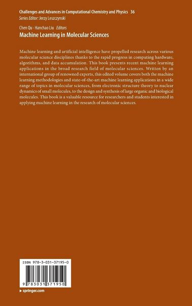 Produktbild: Machine Learning in Molecular Sciences