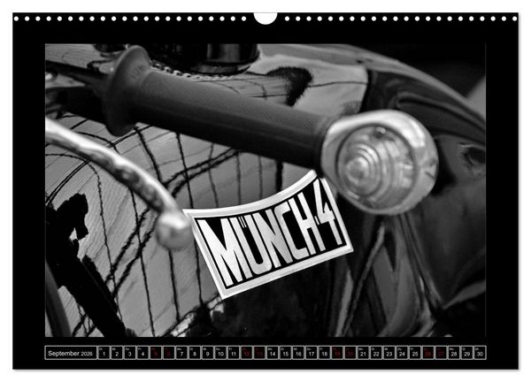Produktbild: M&uuml;nch Mammut TT in schwarzweiss (Wandkalender 2026 DIN A3 quer), CALVENDO Monatskalender