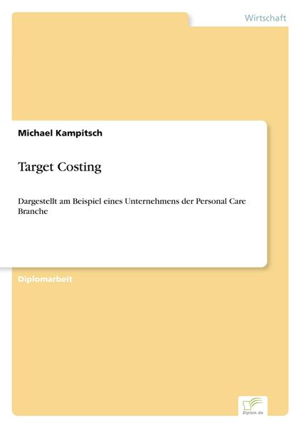 Produktbild: Target Costing